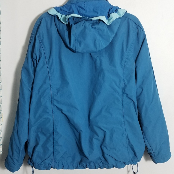Warm LLBean 3 in 1 teal blue winter ski jacket, L - Picture 7 of 8